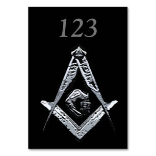 Masonic Minds (Silvery) Table Number