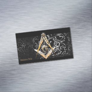 Masonic Minds (Swish) Magnetic Business Card