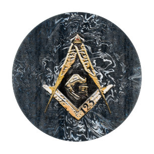 Masonic Minds (YellowishSwirlz) Cutting Board