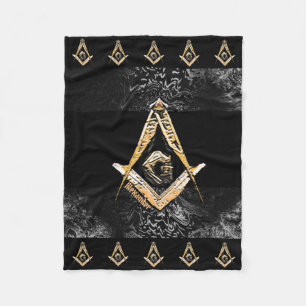 Masonic Minds (YellowSwish) Fleece Blanket