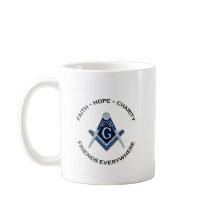 Masonic Mug Blue Clean