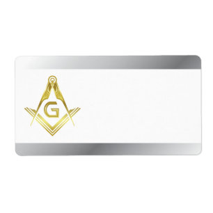 Masonic Name Tag Stickers and Étiquettes