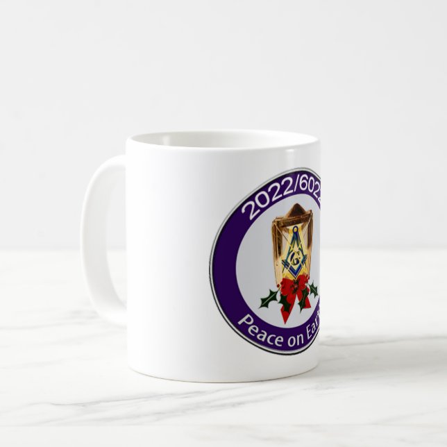 Masonic New Years Mug (Front Left)