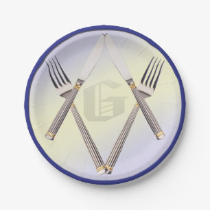 Masonic Paper Plate