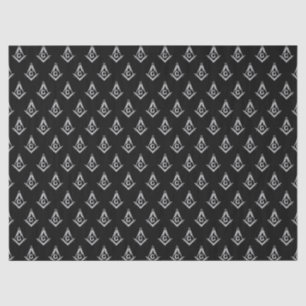 Masonic Pattern (Black) Tissue Paper