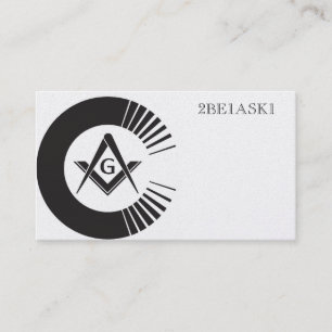 Masonic Personalized Business Card
