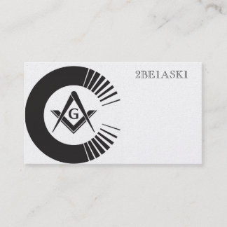 Masonic Personalized Business Card