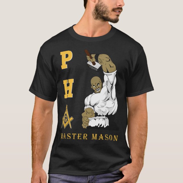 Masonic PHA Master Masons Father's Day Gift T-Shirt (Front)