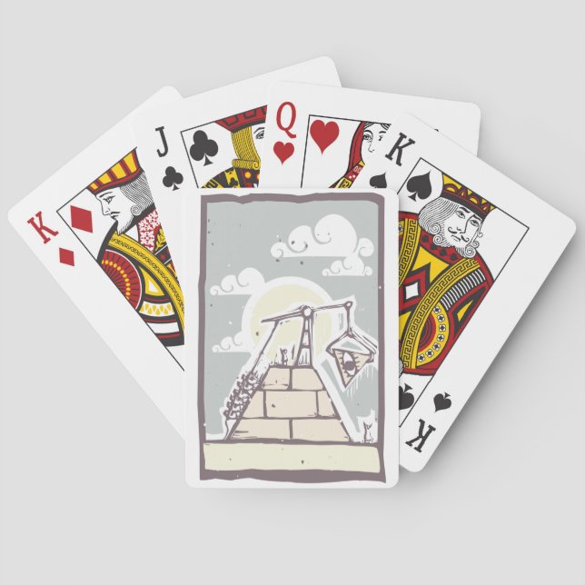 Masonic Pyramid Playing Cards (Back)