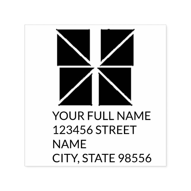 Masonic Return Address Rubber Stamps (Design)