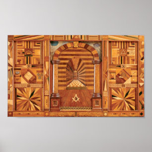 Masonic Royal Arch Tracing Board Poster