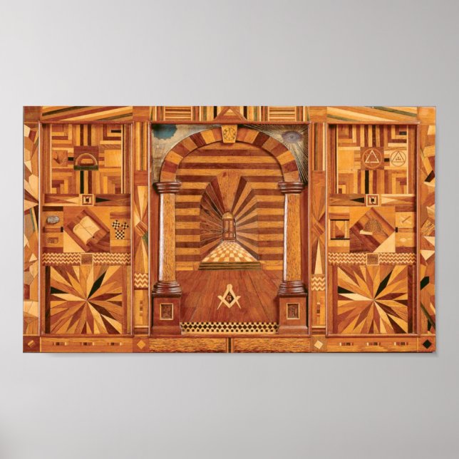 Masonic Royal Arch Tracing Board Poster (Front)