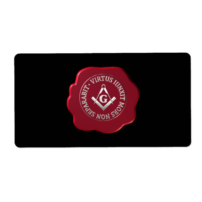 Masonic sceau de cire (Devant)
