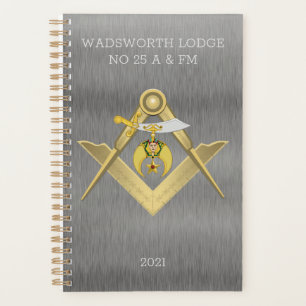 Masonic Shriners Classy Personalized Planner