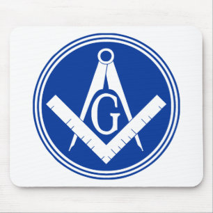 Masonic Square and Compass Mouse Pad