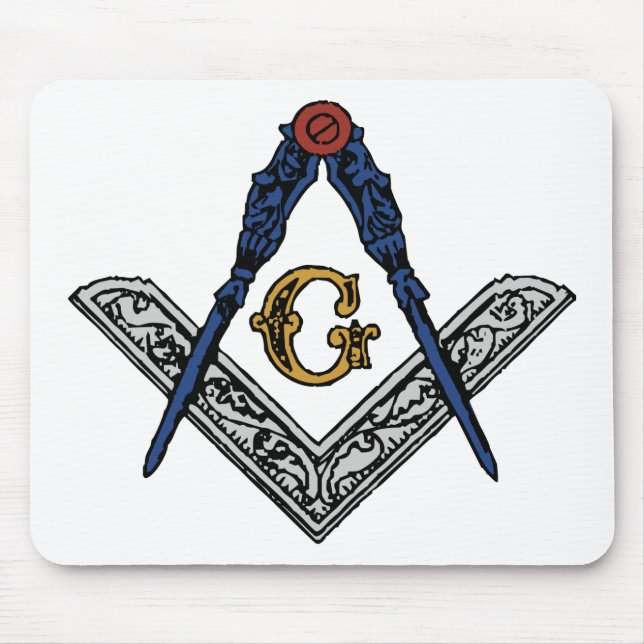 Masonic Square and Compass Mouse Pad (Front)