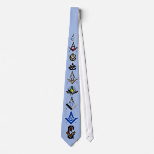 Masonic Square and Compass Necktie