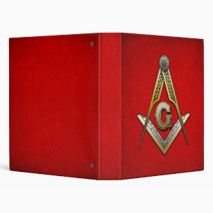 Masonic Square and Compasses Binder