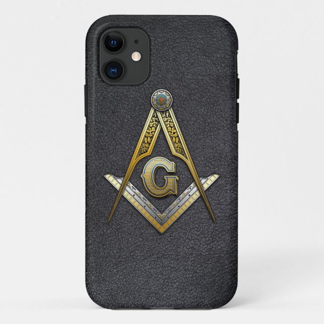 Masonic Square and Compasses Case-Mate iPhone Case (Back)