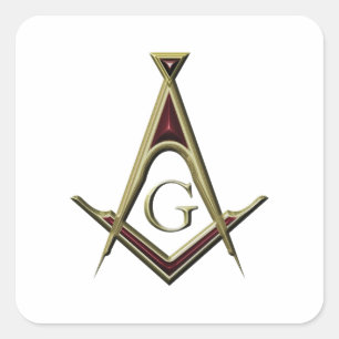 Masonic Square & Compass Sticker
