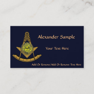 Masonic Sun Business Card