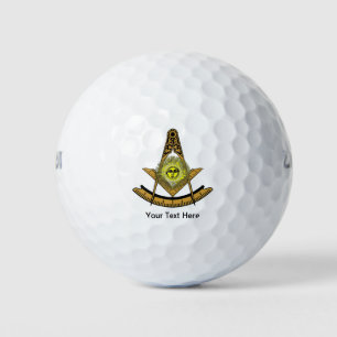 Masonic Sun Golf Balls