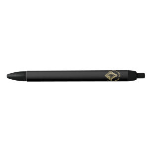 Masonic symbol black ink pen