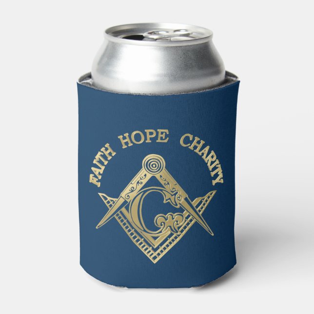 Masonic symbol can cooler (Can Front)