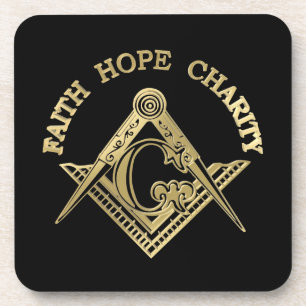Masonic symbol coaster
