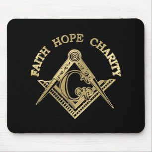 Masonic symbol mouse pad