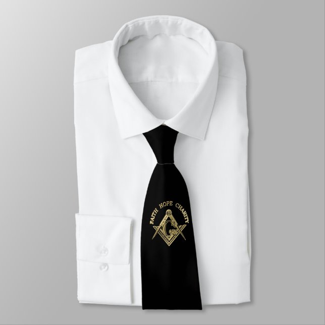 Masonic symbol tie (Tied)