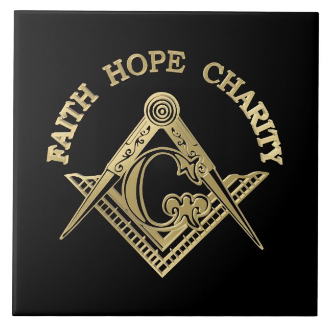 Masonic symbol tile (Front)