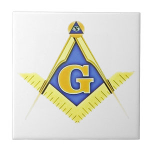 Masonic symbol tile