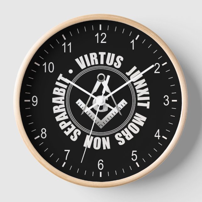 Masonic symbol watch clock (Front)