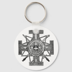 masonic symbols keychain