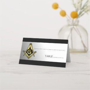 Masonic Table Decorations Freemason Place Cards