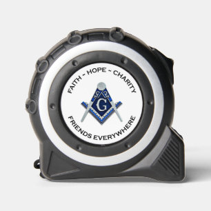 Masonic Tape Measure Blue 1
