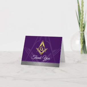 Masonic Thank You Cards   Grand Lodge Freemasonry