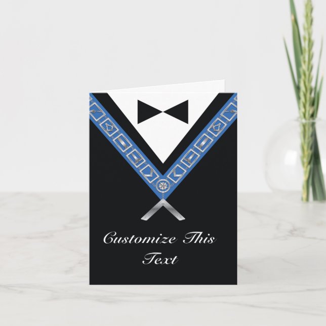Masonic Thank You Note Cards | Officer Jewels (Front)