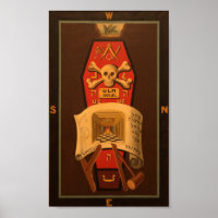 Masonic Tracing Board - Master Mason Poster