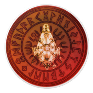 Masonic Warrior Ceramic Knob