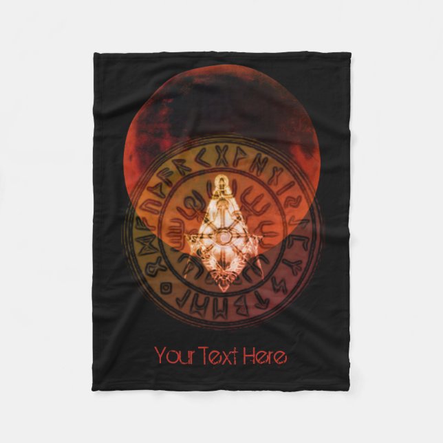 Masonic Warrior Fleece Blanket (Front)