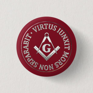 Masonic wax seal 1 inch round button