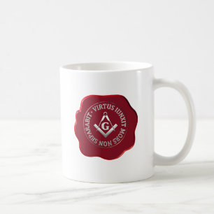Masonic wax seal coffee mug