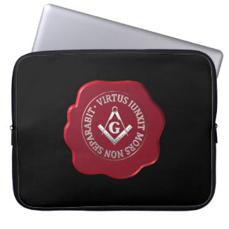 Masonic wax seal laptop sleeve