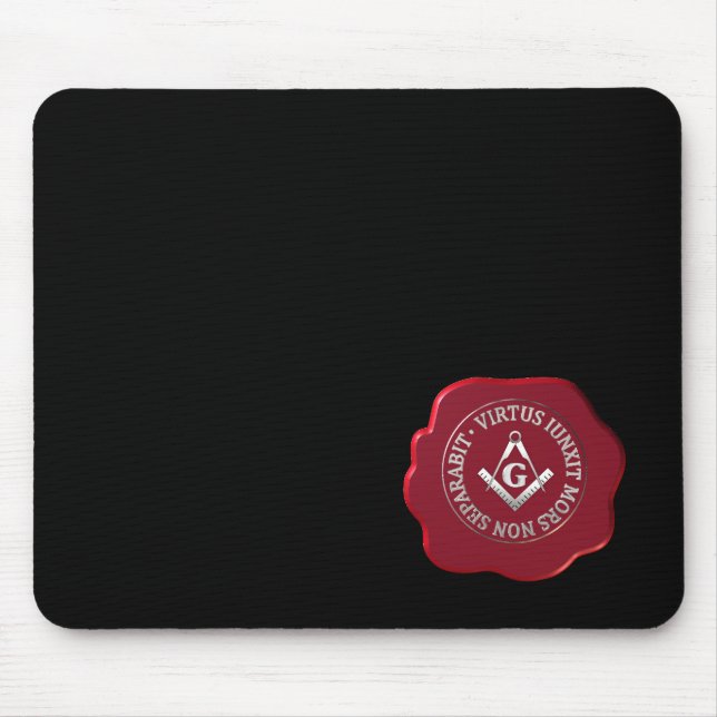 Masonic wax seal mouse pad (Front)