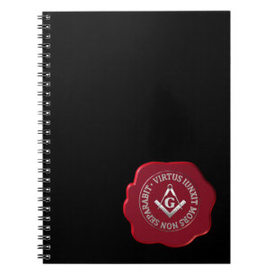 Masonic wax seal notebook