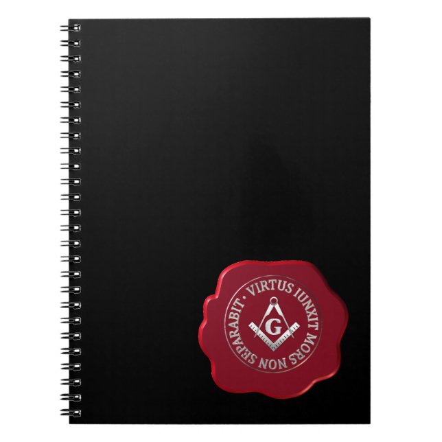 Masonic wax seal notebook (Front)