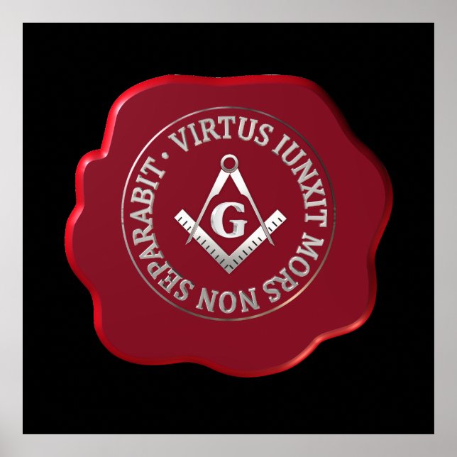 Masonic wax seal poster (Front)