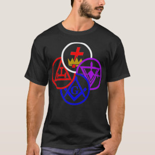 Masonic York rite degrees symbol Freemason lodge F T-Shirt